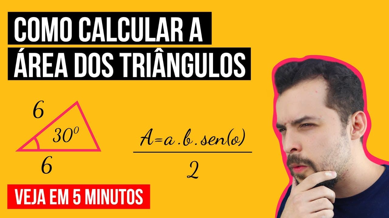 Thumbnail: COMO CALCULAR A ÁREA DE UM TRIÂNGULO | Resumo de Matemática para o Enem