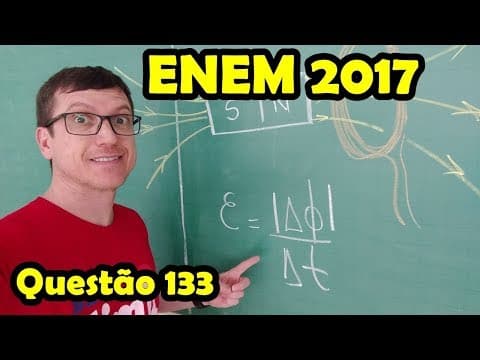 Thumbnail da aula: ENEM 2017 - Prova AZUL - QUESTÃO 133 - Prof BOARO   Questão da energia mecânica em energia elétrica.