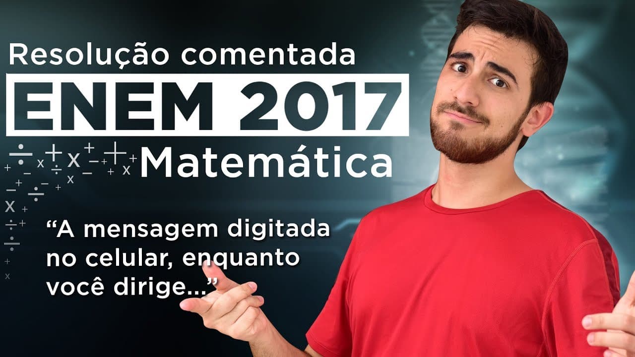 Thumbnail: Resolução do ENEM 2017 (Matemática) - RAZÃO ENTRE AS DISTÂNCIAS | Questão 29/45