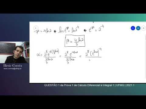 Thumbnail da aula: QUESTÃO 1 | Primeira prova de cálculo diferencial e integral I | UFMG | 2021.1