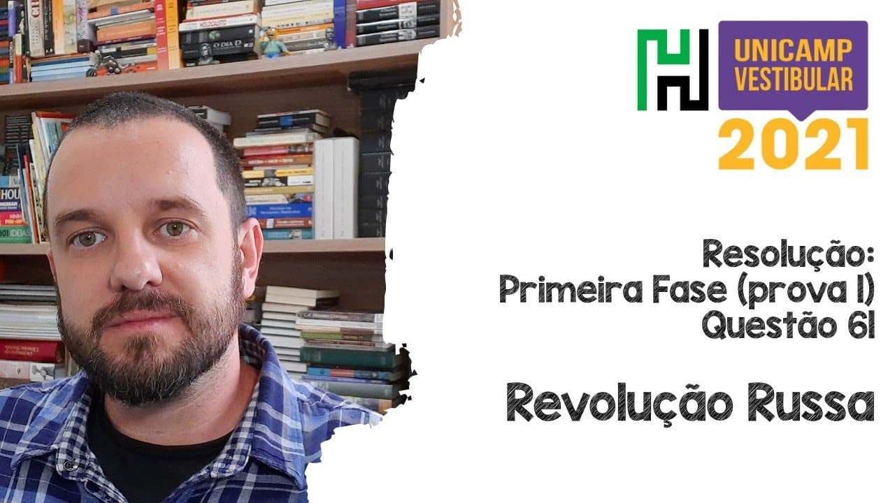 Thumbnail: Resolução: Unicamp 2021 História Q61 (Revolução Russa)