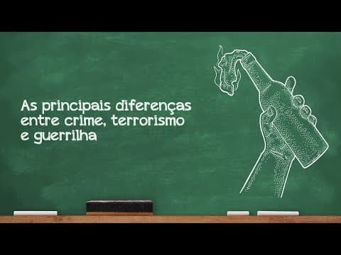 Thumbnail da aula: Videoaulas Poliedro | Enem | Diferenças entre crime, terrorismo e guerrilha