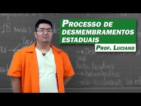 Thumbnail da aula: Geografia - Processo de desmembramentos estaduais