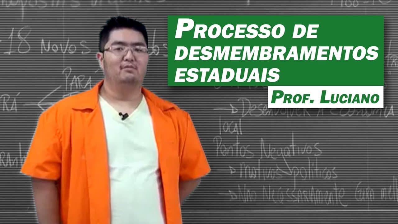 Thumbnail: Geografia - Processo de desmembramentos estaduais