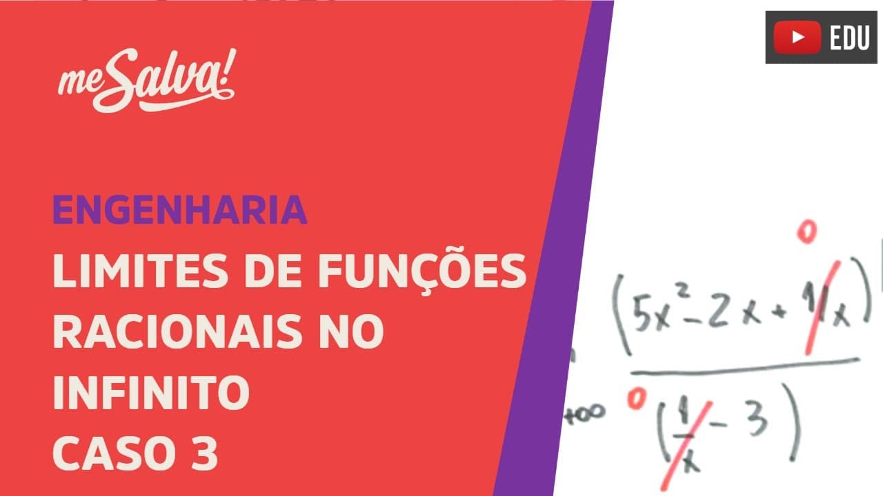 Thumbnail: Me Salva! LIM13 - Limites de funções racionais no infinito - caso 3