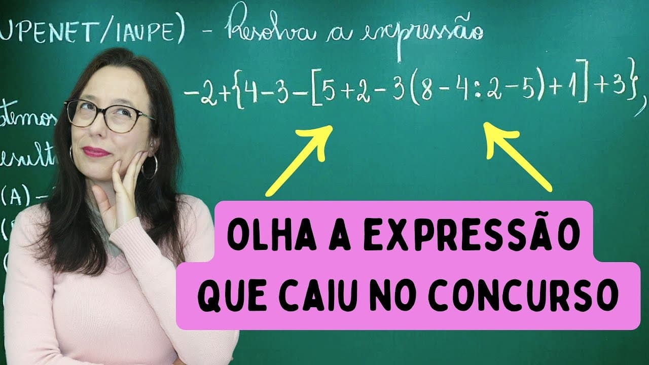 Thumbnail: EXPRESSÃO NUMÉRICA - CAIU NA PROVA DO CONCURSO - Professora Angela Matemática