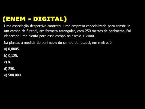 Thumbnail da aula: (ENEM - DIGITAL) Uma associação desportiva contratou uma empresa especializada para construir