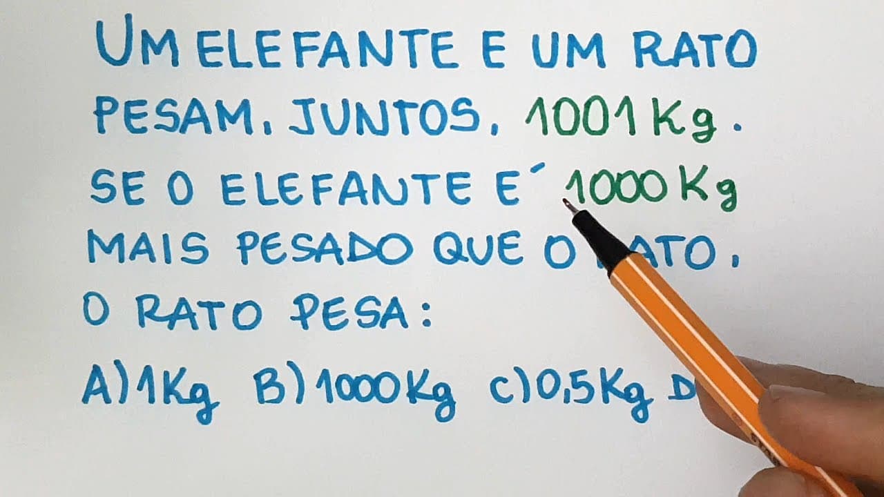 Thumbnail: 🔥 HELP MATEMÁTICA BÁSICA - O problema do Rato e do Elefante