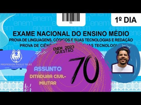 Thumbnail da aula: Resolução Enem 2023 - Humanas Questão 70