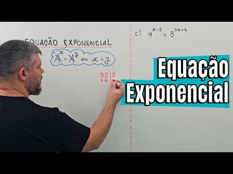 Thumbnail da aula: Aprenda EQUAÇÃO EXPONENCIAL em poucos minutos
