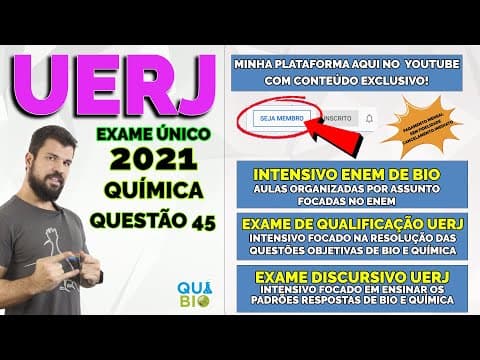 Thumbnail da aula: UERJ 2021 - Questão 45 - Estequio - O ácido iodídrico, utilizado na higienização de instrumentos