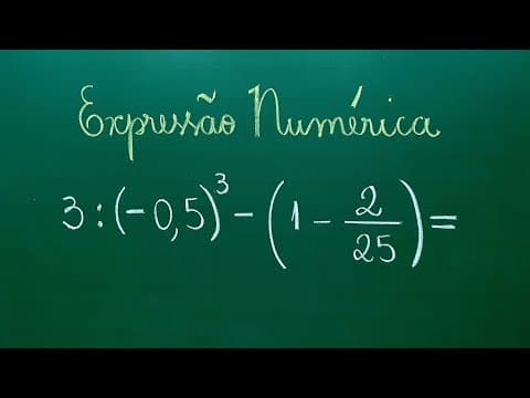 Thumbnail da aula: EXPRESSÃO NUMÉRICA com NÚMEROS RACIONAIS - Professora Angela Matemática