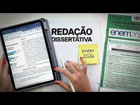 Thumbnail da aula: Redação Dissertativa do Zero para o Enem 2026