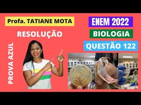 Thumbnail da aula: ✅[ENEM 2022] # BIOLOGIA # QUESTÃO 122 – COAGULAÇÃO SANGUÍNEA - O veneno da cascavel pode causar