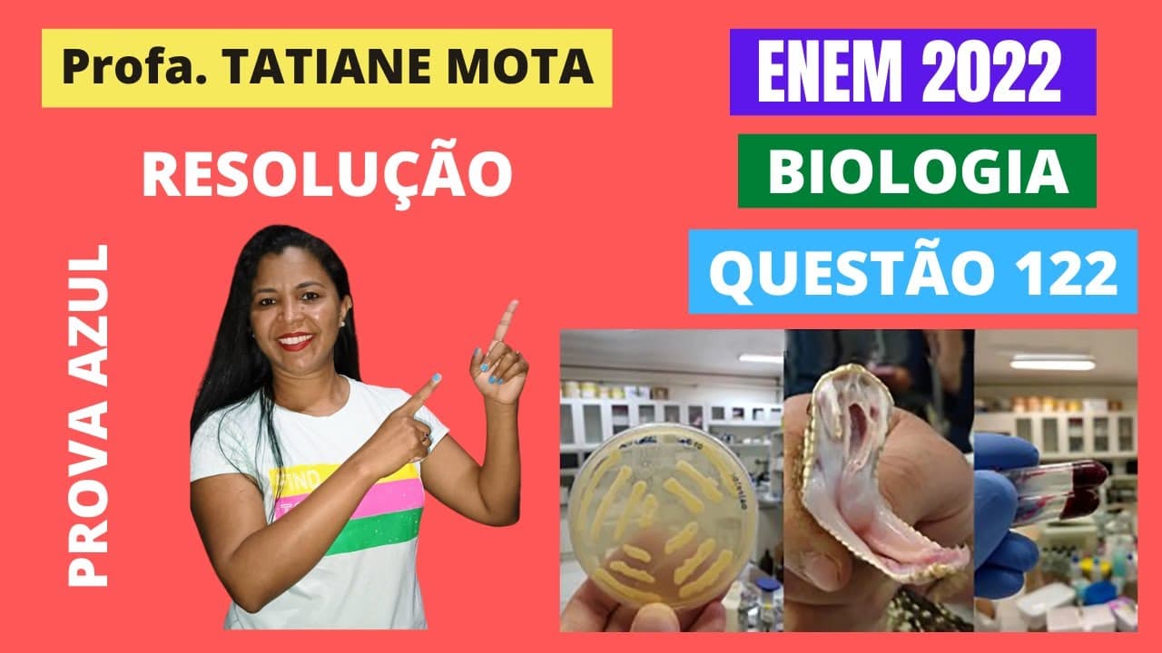 Thumbnail: ✅[ENEM 2022] # BIOLOGIA # QUESTÃO 122 – COAGULAÇÃO SANGUÍNEA - O veneno da cascavel pode causar