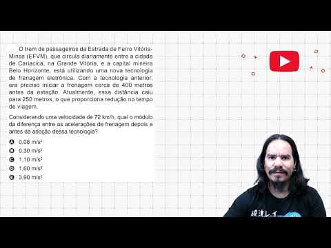 Thumbnail da aula: 🔢 DOMINE A EQUAÇÃO DE TORRICELLI! 🚀 Resolvendo Questão do ENEM de Movimento Uniformemente Variado!