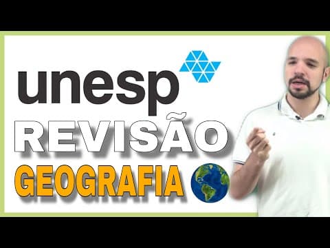 Thumbnail da aula: O que cai de Geografia na UNESP? (REVISÃO 2019) | Ricardo Marcílio