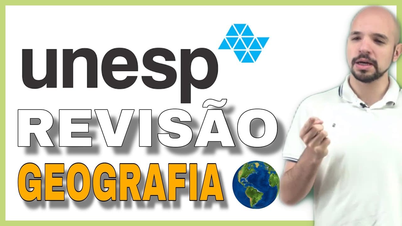 Thumbnail: O que cai de Geografia na UNESP? (REVISÃO 2019) | Ricardo Marcílio