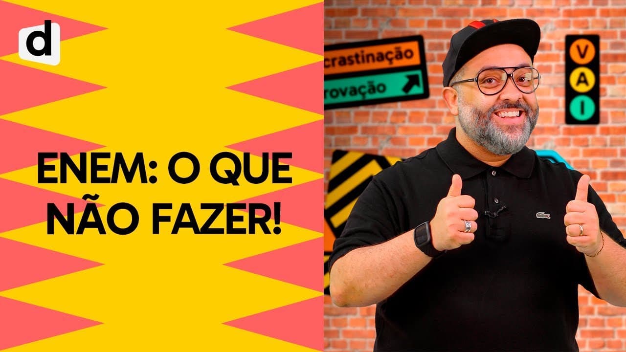 Thumbnail: O QUE NÃO FAZER NA INTERPRETAÇÃO DE QUESTÕES DO ENEM | PLANTÃO DESCOMPLICA