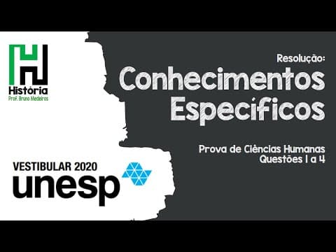 Thumbnail da aula: RESOLUÇÃO Unesp 2020 História (Prova de Conhecimentos Específicos / Segunda Fase)