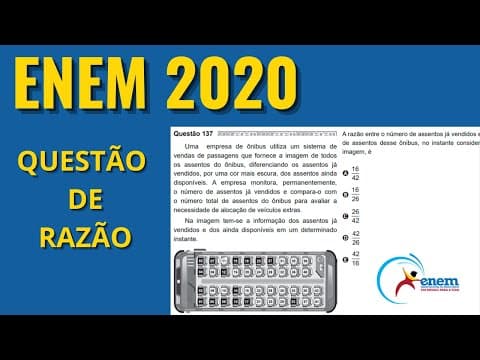 Thumbnail da aula: ENEM 2020 | Uma empresa de ônibus utiliza um sistema de venda de passagem... [137 AZUL]