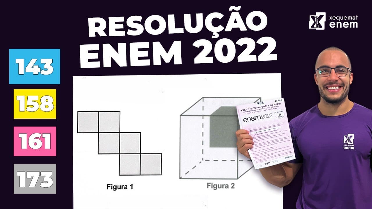 Thumbnail: 🔘Questão 143 - Caderno Azul | Geometria Espacial | MATEMÁTICA ENEM 2022