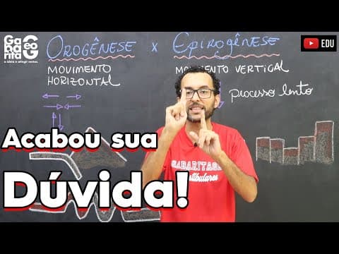 Thumbnail da aula: OROGÊNESE x EPIROGÊNESE | Agentes endógenos do Relevo| Geografia |