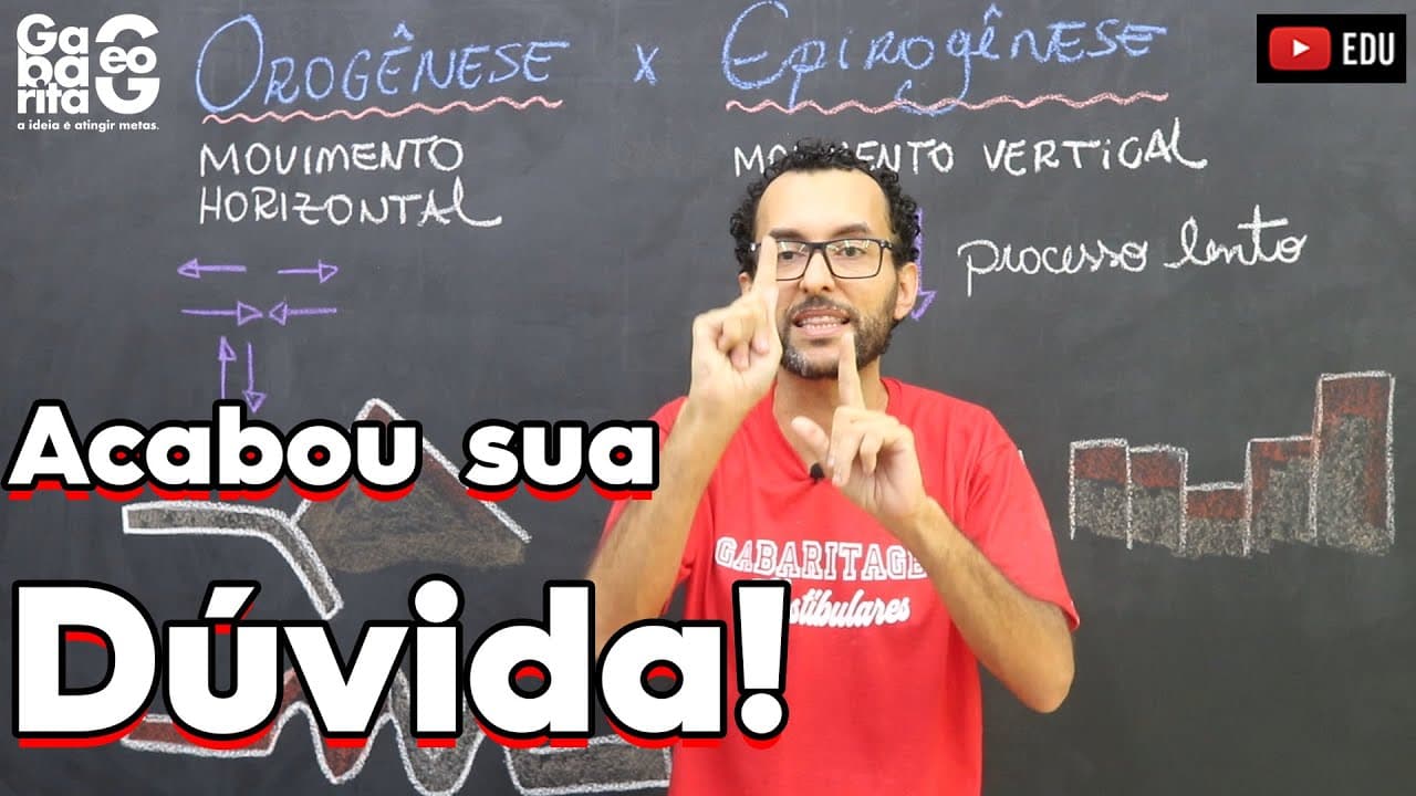 Thumbnail: OROGÊNESE x EPIROGÊNESE | Agentes endógenos do Relevo| Geografia |