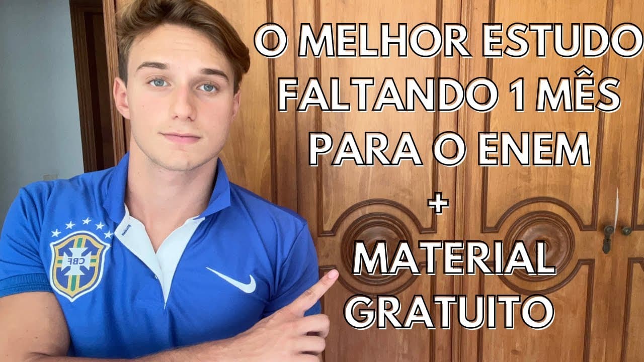Thumbnail: Como GABARITAR o ENEM Faltando 1 Mês (Com Material Grátis)