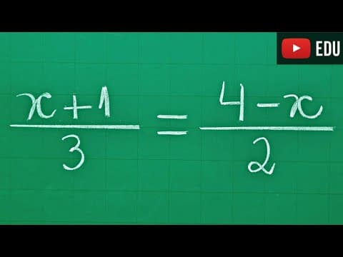 Thumbnail da aula: ❎ Encontre o valor de X na Proporção  - Professora Angela Matemática