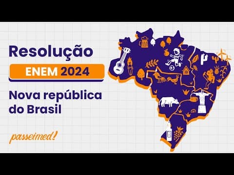 Thumbnail da aula: ENEM 2024 - NOVA REPÚBLICA DO BRASIL | No Brasil, os remanescentes de antigos quilombos...