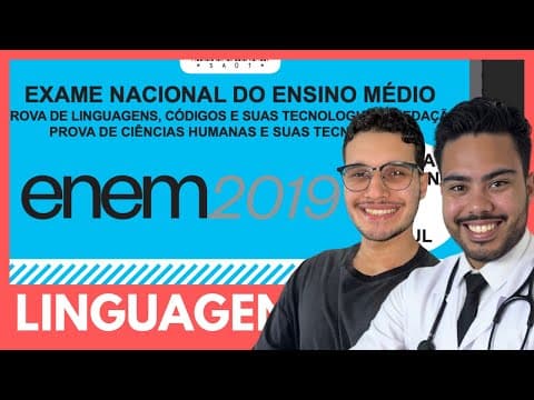 Thumbnail da aula: 📕 ENEM 2019 Linguagens: A Resolução Mais Completa que Você Já Viu!