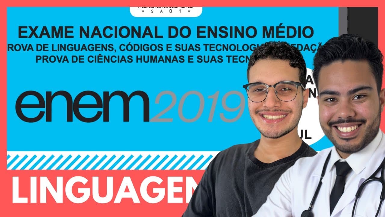 Thumbnail: 📕 ENEM 2019 Linguagens: A Resolução Mais Completa que Você Já Viu!