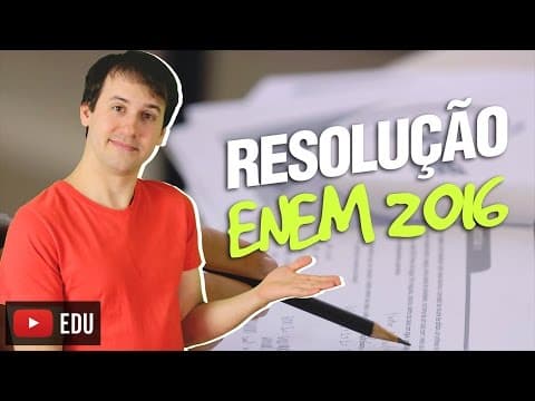 Thumbnail da aula: Química Enem 2016 - Q85 (Prova Branca) [Química em Ação]