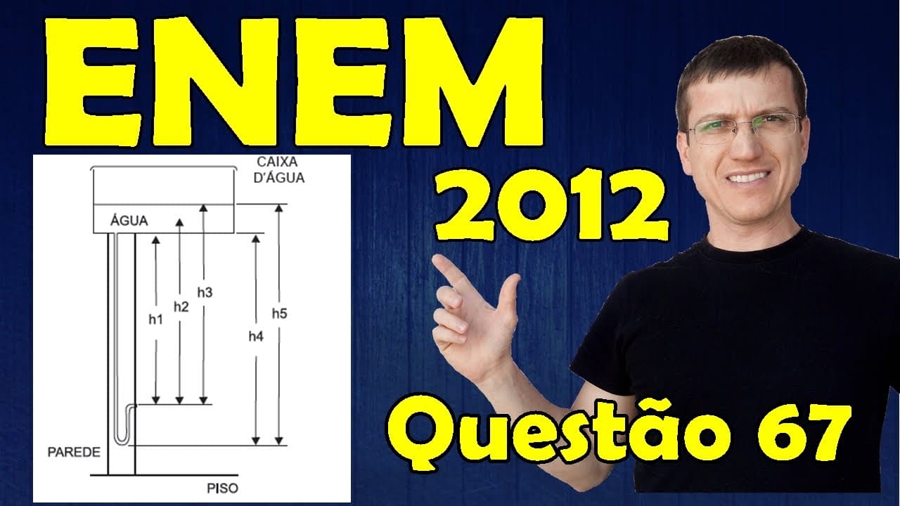 Thumbnail: 67 - ENEM 2012 - Physics - Mechanics - Question 67 solved (Blue Booklet) - Prof. Marcelo Boaro