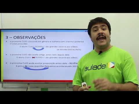 Thumbnail da aula: Português - Pronome relativo: CUJO
