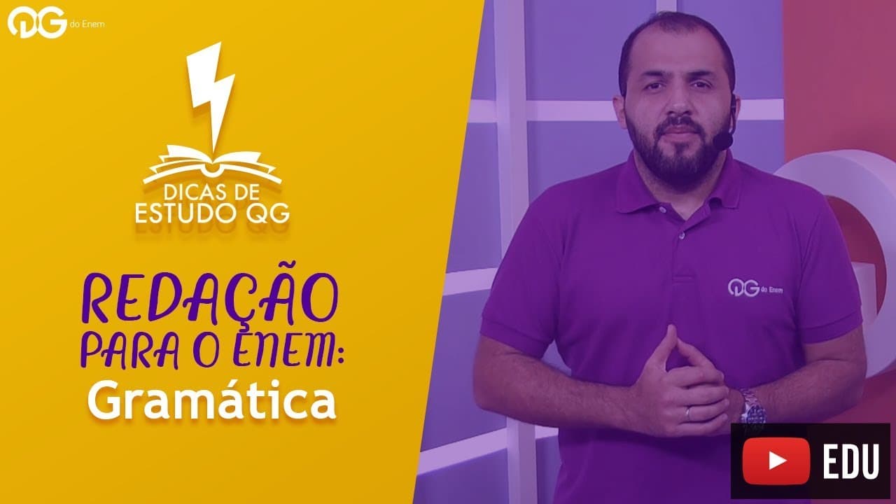 Thumbnail: Redação ENEM: Gramática