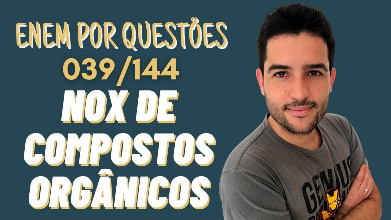 Thumbnail: Equilíbrio Químico - ENEM 2019 - O odor que permanece nas mãos após o contato com alho pode ser