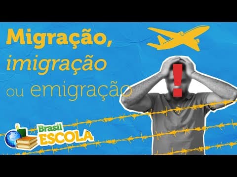 Thumbnail da aula: Migração, imigração ou emigração - Brasil Escola