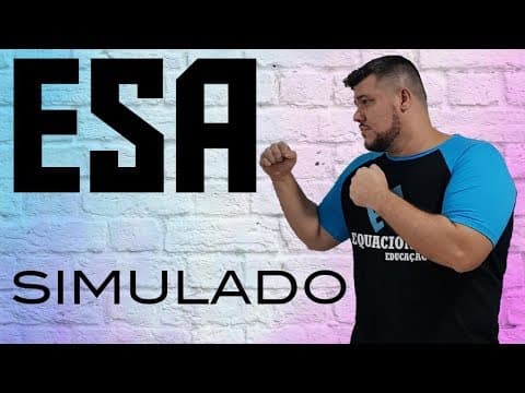 Thumbnail da aula: 🔰 Reta Final ESA🔰 2º SIMULADO #8