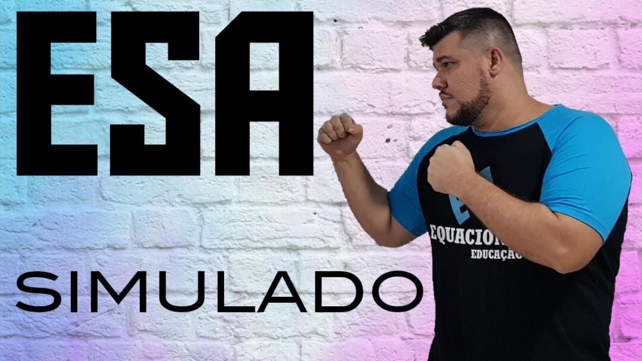 Thumbnail: 🔰 Reta Final ESA🔰 2º SIMULADO #8