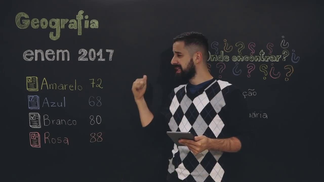 Thumbnail: ENEM 2017 - Questão 72 de Geografia (Caderno Amarelo)