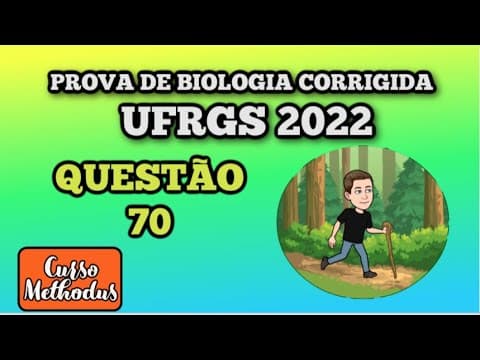 Thumbnail da aula: 70 de 2022 da prova de biologia da UFRGS - A técnica da PCR reação da polimerização em cadeia