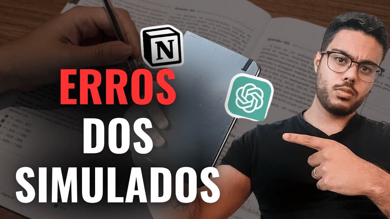 Thumbnail: CADERNO DE ERROS (Fácil e Rápido)