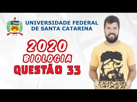 Thumbnail da aula: UFSC 2020 - Questão 33 - Abaixo pode-se ver uma representação esquemática da reprodução das abelhas