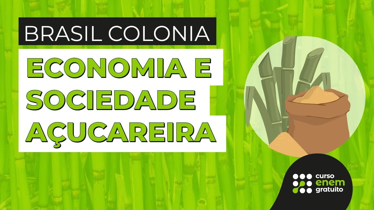 Thumbnail: BRASIL COLONIA - ECONOMIA E SOCIEDADE AÇUCAREIRA | História para o Enem | Felipe Oliveira