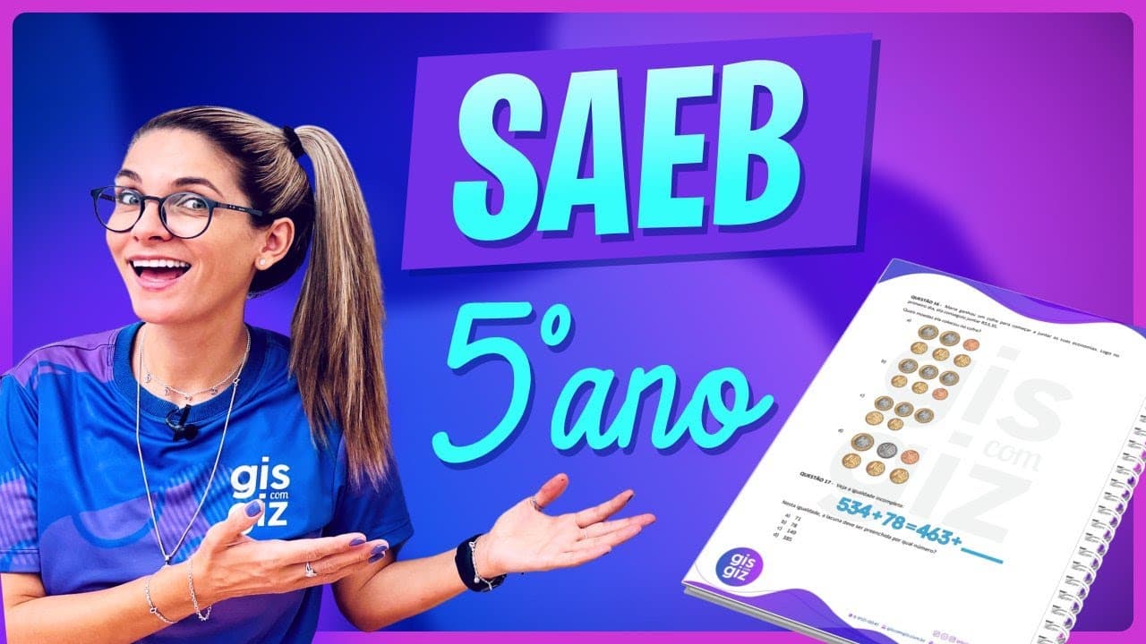 Thumbnail: SAEB 5º ANO MATEMÁTICA | SIMULADO PREPARATÓRIO
