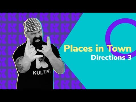 Thumbnail da aula: Places in Town - Directions 3 | Inglês 2.0 | Aula #101