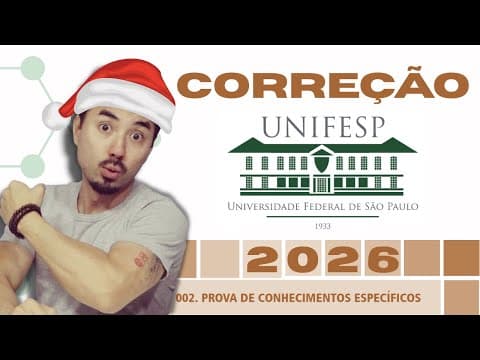 Thumbnail da aula: Correção UNIFESP 2026 | Química