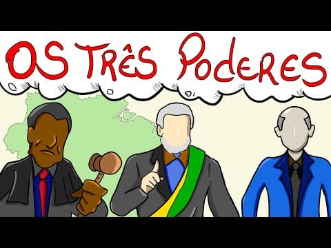 Thumbnail da aula: Os 3 Poderes - Executivo, Legislativo e Judiciario - O que são? como funcionam?